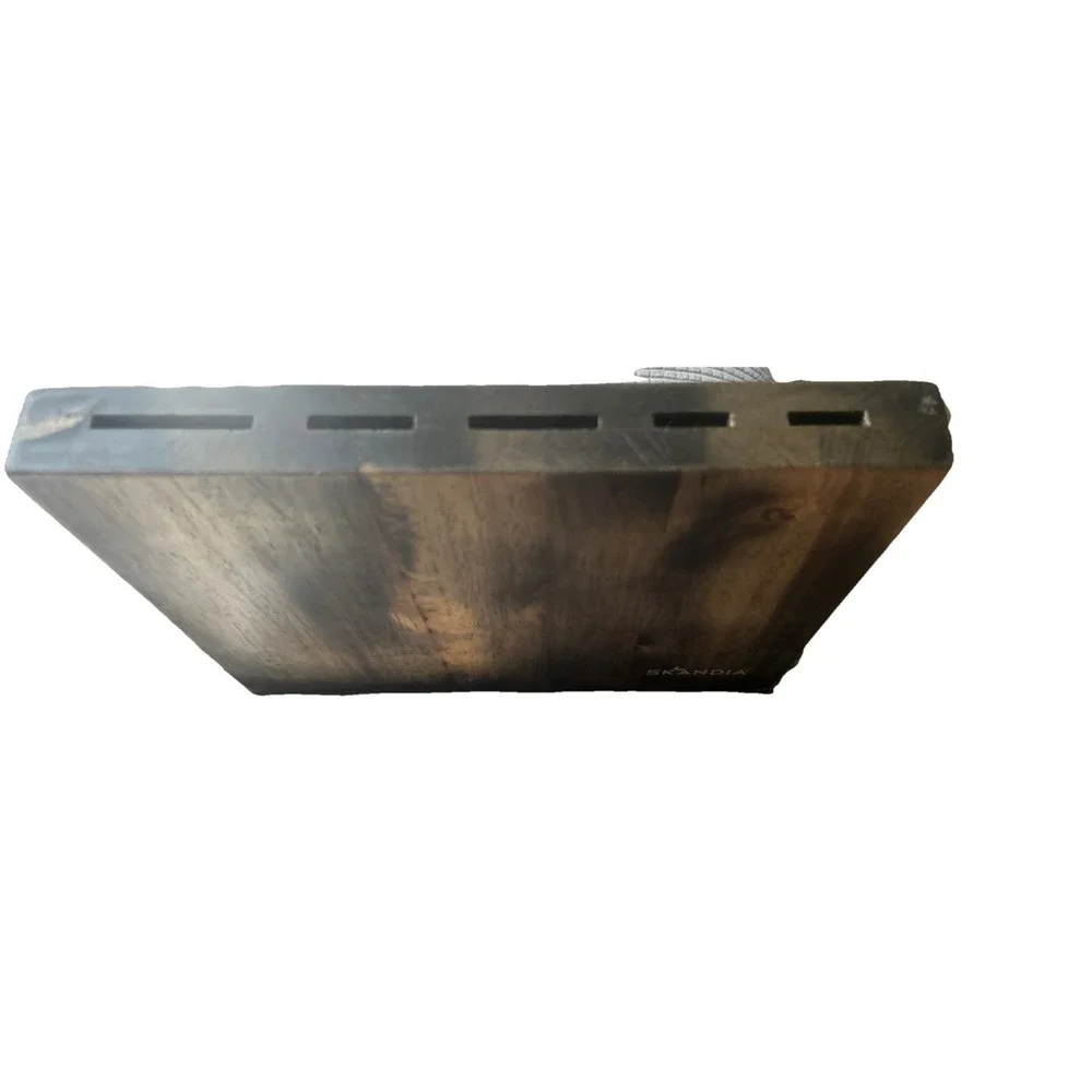Skandia Iceland Cutlery Wooden Knife Holder With Antique Finish Block.